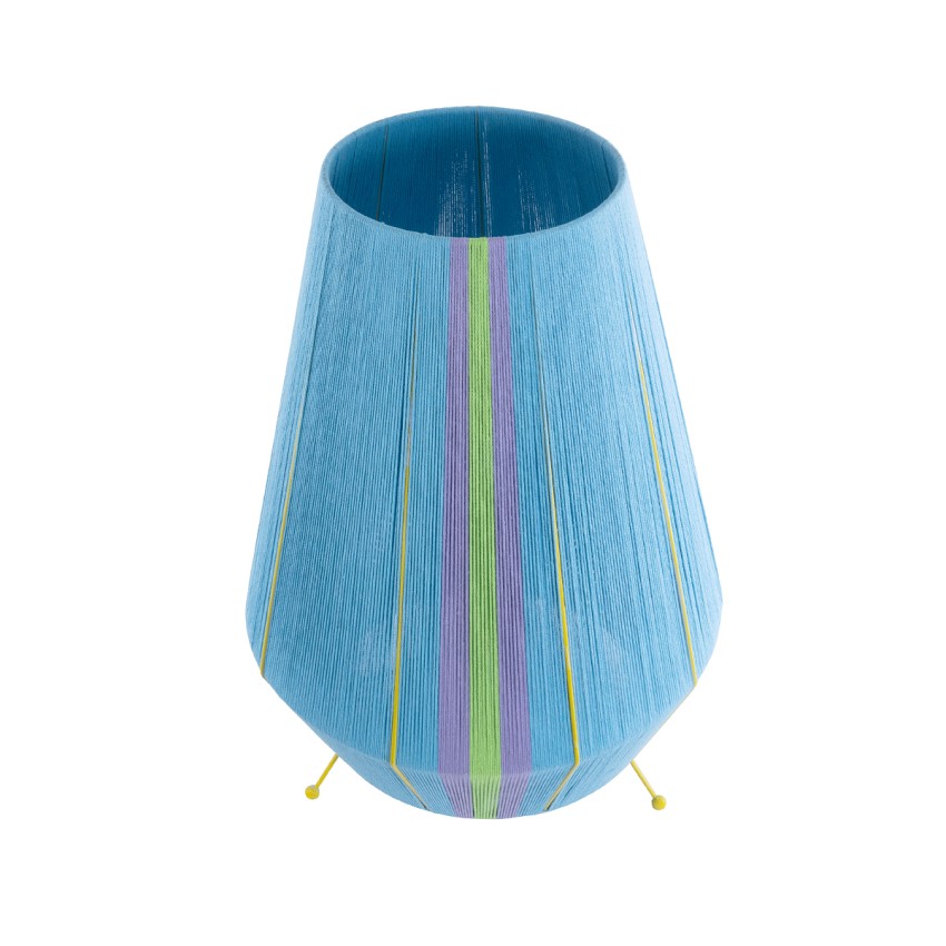 SALERNO  Boho Επιδαπέδιο Φωτιστικό Μονόφωτο 1 x E27 IP20 Πολύχρωμο Νήμα - Μ50 x Π50 x Υ70cm