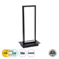 CORNELIE  Επιτραπέζιο Φωτιστικό LED CCT 18W 1980lm 200° AC 220-240V - Εναλλαγή Φωτισμού μέσω Διακόπτη On/Off All In One Ψυχρό 6000k+Φυσικό 4500k+Θερμό 2700k Μ18 x Π10 x Υ36cm - Mαύρο