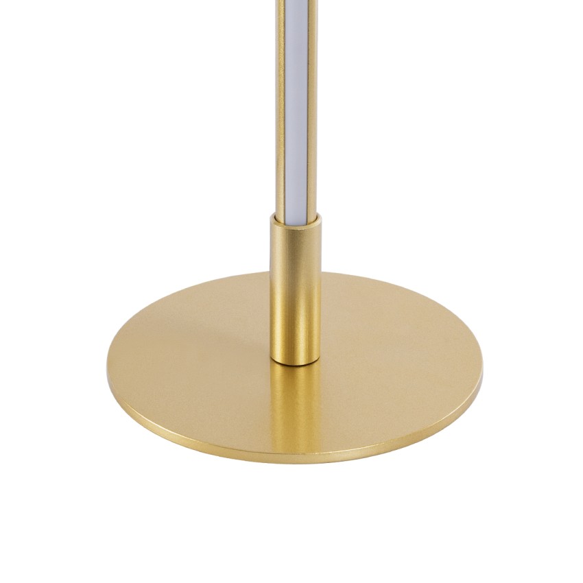 DALUMA  Επιτραπέζιο Φωτιστικό LED CCT 8W 880lm 200° AC 220-240V - Εναλλαγή Φωτισμού μέσω On/Off All In One Ψυχρό 6000k+Φυσικό 4500k+Θερμό 2700k Μ15 x Π15 x Υ46cm - Χρυσό