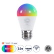 Έξυπνη Λάμπα LED E27 G45 Γλομπάκι Smart Home Wifi 5.5W 550lm 260° AC 220-240V IP20 Φ4.5 x Υ8.8cm RGB+CCT - Εναλλαγή Φωτισμού & Dimming μέσω Εφαρμογής Tuya - Bridgelux Chip