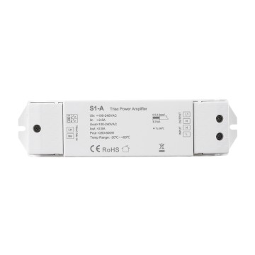 S1-A SKYDANCE AC Triac Amplifier 1 Κανάλι AC 100-240V 1 x 2.5A 600W - Max 2.5A 600W - IP20  Μ17.5 x Π4.5 x Υ2.5cm
