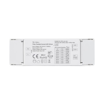 TE-12A-L SKYDANCE AC Triac Dimmable Constant Current LED Driver 1 Κανάλι AC 200-240V 1 x 0.15A 12W - Max 0.15A 12W - IP20  Μ11.1 x Π3.7 x Υ2cm