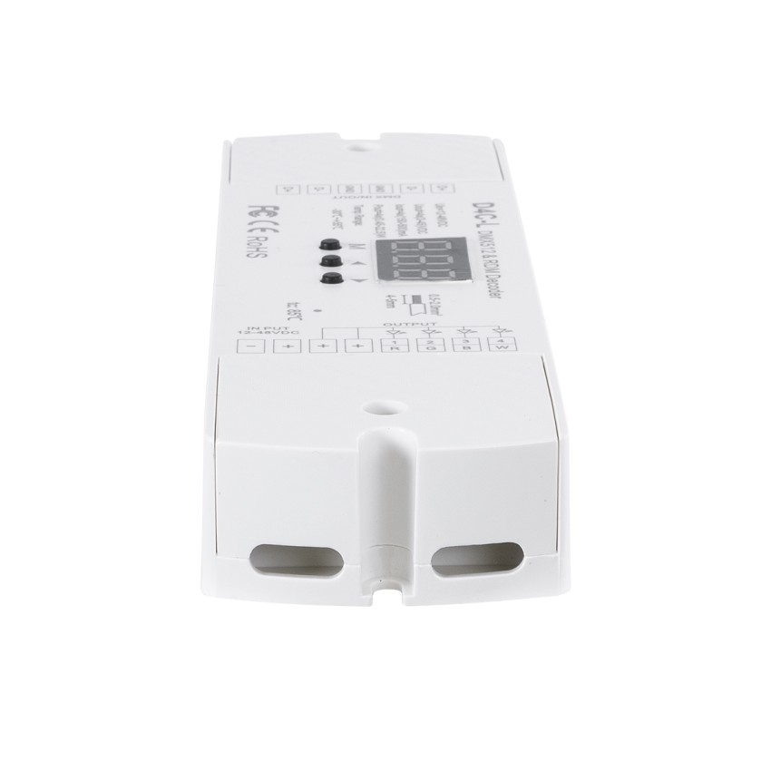 D4C-L SKYDANCE DC DMX512 Constant Current & RDM Decoder 4 Καναλιών DC 12-48V 4 x 0.5A 22.5W - Max 2A 90W - IP20  Μ17 x Π5 x Υ2.5cm