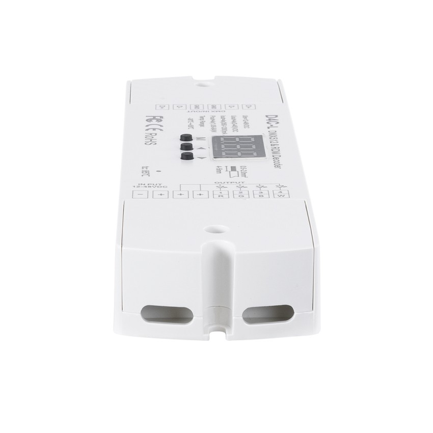D4C-L SKYDANCE DC DMX512 Constant Current & RDM Decoder 4 Καναλιών DC 12-48V 4 x 1A 54W - Max 4A 216W - IP20  Μ17 x Π5 x Υ2.5cm