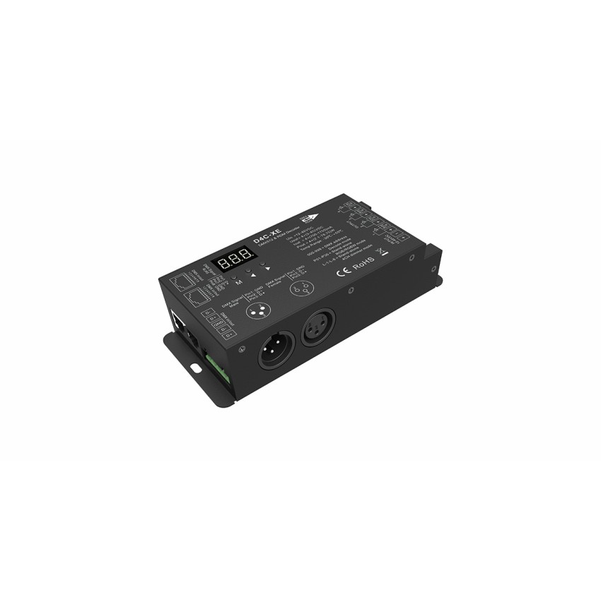 D4C-XE SKYDANCE DC DMX512 Constant Current & RDM Decoder 4 Καναλιών DC 12-48V 4 x 1.75A 315W - Max 7A 315W - IP20 Π16.5 x Π7 x Υ3.7cm