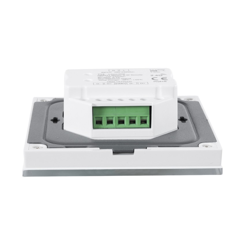 T12-S SKYDANCE Ασύρματο DMX512 Επιτοίχιο Χειριστήριο RF 2.4Ghz 1 Group για όλα τα SKYDANCE DMX512 Controller AC 100-240V Max 0.1A - IP20 Μ8.5 x Μ8.5 x Π8.5 x Υ3.5cm