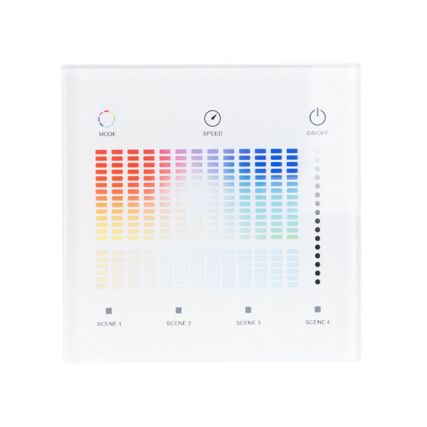 T15-S SKYDANCE Ασύρματο DMX512 Επιτοίχιο Χειριστήριο RF 2.4Ghz 1 Group για όλα τα SKYDANCE DMX512 Controller AC 100-240V Max 0.1A - IP20 Μ8.5 x Μ8.5 x Π8.5 x Υ3.5cm