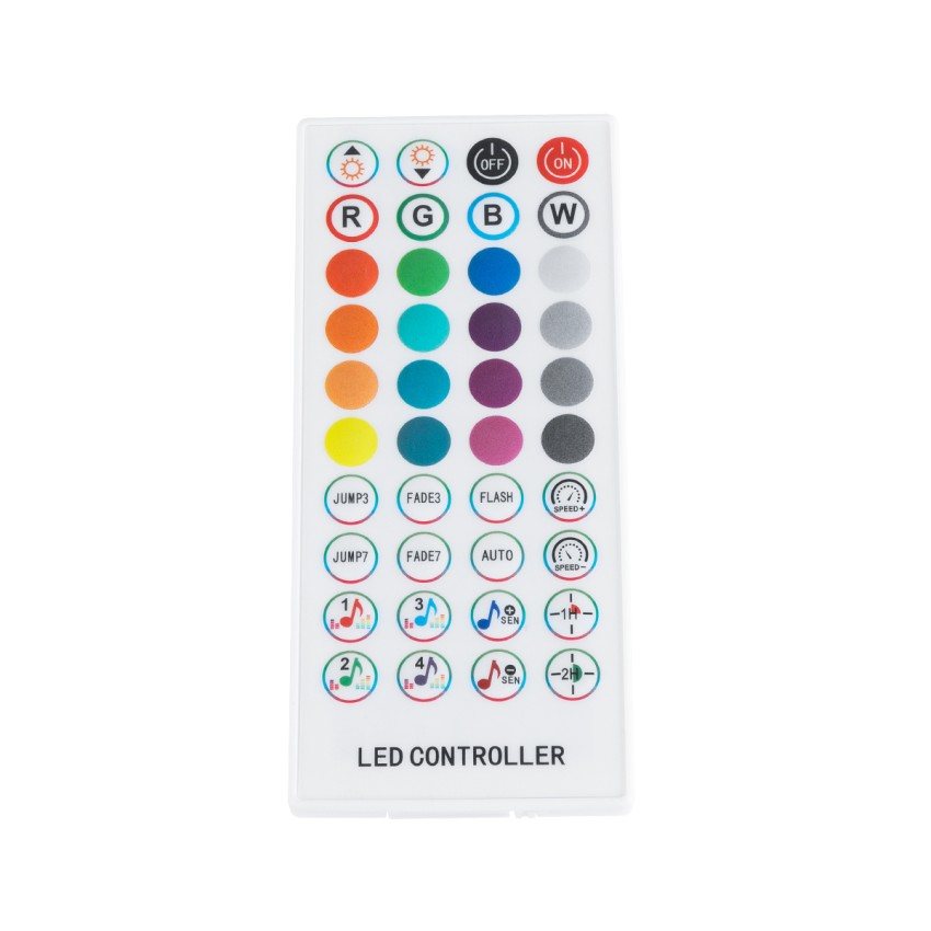 Ασύρματος Bluetooth LED RGB & Music Controller Sound Activated με Χειριστήριο IR & 2 Εξόδους RGB DC 5-24V Max 144W