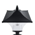 GLOBOSTAR® DIRAHIO  Φωτιστικό Κολωνάκι Κήπου με Ντουί 1 x E27 AC 220-240V Αδιάβροχο IP65 - Γκρι Ανθρακί Ματ - Μ32 x Π32 x Υ52cm
