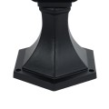 GLOBOSTAR® DIRAHIO  Φωτιστικό Κολωνάκι Κήπου με Ντουί 1 x E27 AC 220-240V Αδιάβροχο IP65 - Γκρι Ανθρακί Ματ - Μ32 x Π32 x Υ52cm