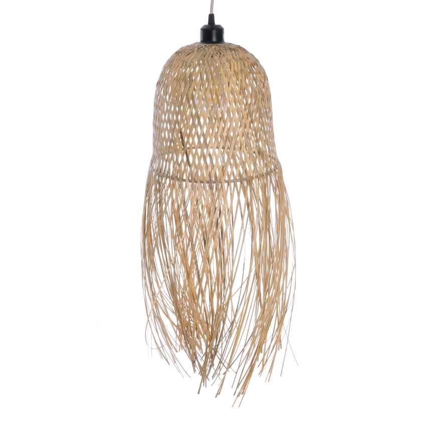 MANILA Boho Κρεμαστό Φωτιστικό Πλέγμα Μονόφωτο 1 x E27 IP20 Μπεζ Ξύλο - Μ25 x Π25 x Υ60cm MANILA Boho Κρεμαστό Φωτιστικό Πλέγμα Μονόφωτο 1 x E27 IP20 Μπεζ Ξύλο - Μ25 x Π25 x Υ60cm