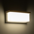 GLOBOSTAR® CITYSCAPE  Μοντέρνο Φωτιστικό Τοίχου - Απλίκα LED 18W 1890lm 120° AC 220-240V Αδιάβροχο IP65 Φυσικό Λευκό 4500K - Bridgelux SMD Chip - Λευκό Ματ - Μ23.5 x Π11 x Υ10cm