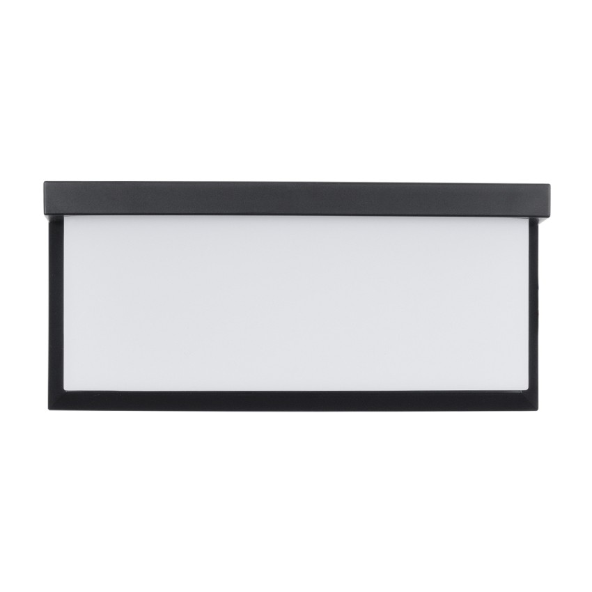 GLOBOSTAR® CITYSCAPE  Μοντέρνο Φωτιστικό Τοίχου - Απλίκα LED 18W 1890lm 120° AC 220-240V Αδιάβροχο IP65 Φυσικό Λευκό 4500K - Bridgelux SMD Chip - Μαύρο Ματ - Μ23.5 x Π11 x Υ10cm