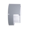 GLOBOSTAR® APEX  Φωτιστικό Τοίχου - Απλίκα Εσωτερικού/Εξωτερικού Χώρου LED 10W 1050lm 120° AC175-265V Αδιάβροχο IP65 - Πλαστικό Σώμα - Φυσικό λευκό 4500K - Φ17 x Υ9cm - Γκρι - Bridgelux Chip