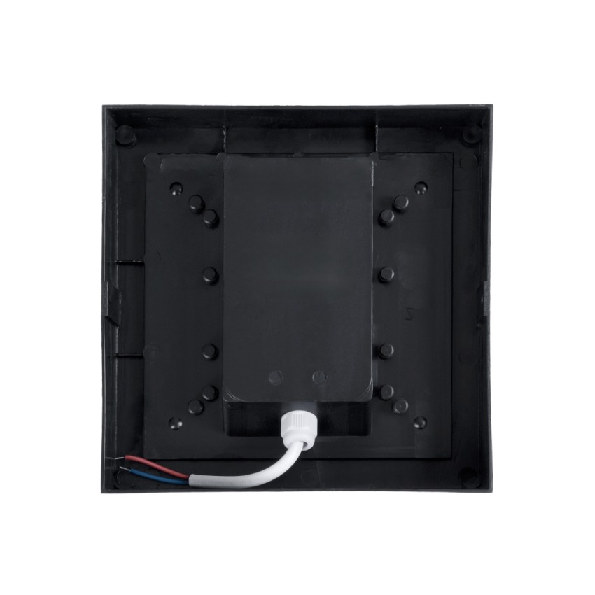 GLOBOSTAR® NEXUS  Φωτιστικό Τοίχου - Απλίκα Εσωτερικού/Εξωτερικού Χώρου LED 10W 1050lm 120° AC175-265V Αδιάβροχο IP65 - Πλαστικό Σώμα - Φυσικό λευκό 4500K - Μ17 x Π17 x Υ9cm - Λευκό - Bridgelux Chip