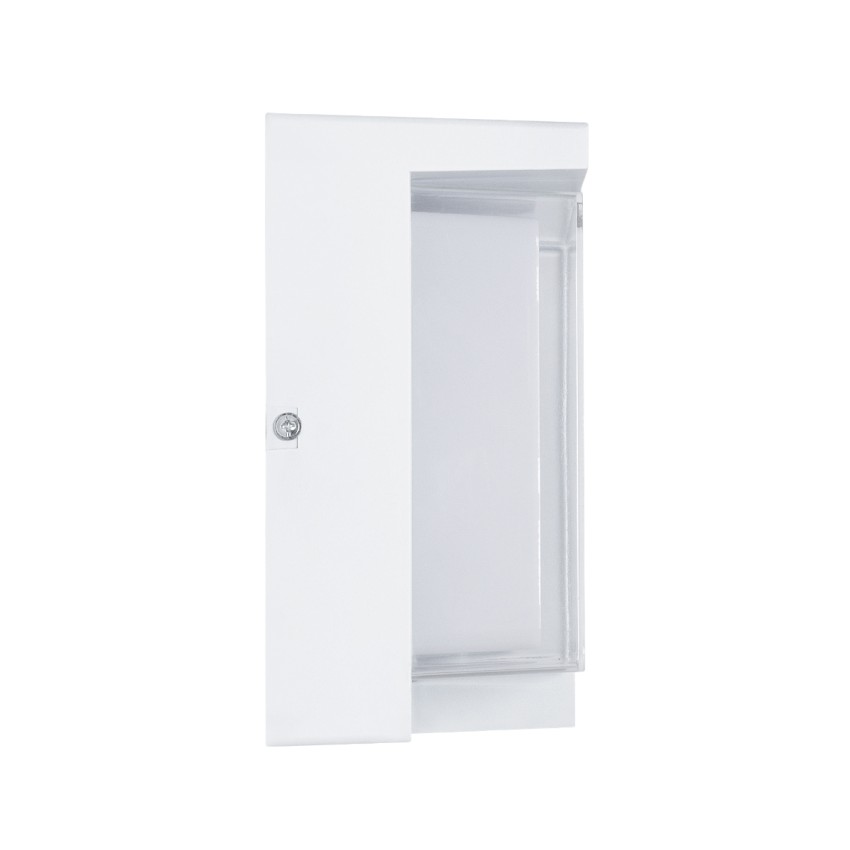 GLOBOSTAR® APEX  Φωτιστικό Τοίχου - Απλίκα Εσωτερικού/Εξωτερικού Χώρου LED 10W 1050lm 120° AC175-265V Αδιάβροχο IP65 - Πλαστικό Σώμα - Φυσικό λευκό 4500K - Μ17 x Π17 x Υ9cm - Λευκό - Bridgelux Chip