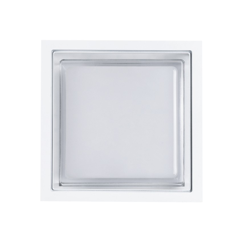 GLOBOSTAR® MAJESTIC  Φωτιστικό Τοίχου - Απλίκα Εσωτερικού/Εξωτερικού Χώρου LED 10W 1050lm 120° AC175-265V Αδιάβροχο IP65 - Πλαστικό Σώμα - Φυσικό λευκό 4500K - Μ17 x Π17 x Υ9cm - Λευκό - Bridgelux Chip