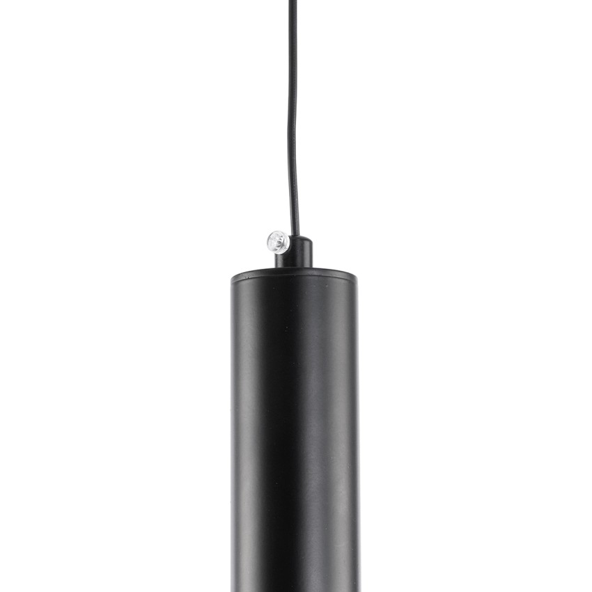 GLOBOSTAR® ZANE  Μοντέρνο Κρεμαστό Φωτιστικό Οροφής LED 100W 11200lm 120° AC 220-240V IP20 Ρυθμιζόμενο Λευκό CCT με Χειριστήριο από 2700K έως 6000K Dimmable - Lumileds SMD Chip - Μαύρο Ματ & Χρυσό - Μ160 x Π15 x Υ20cm
