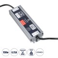 GLOBOSTAR® LUMISPLASH  Τροφοδοτικό/Μετασχηματιστής Class II SELV 150W 6.25A DC 24V Αδιάβροχο IP68 - AC 220-240V σε DC 24V - Μ20 x Π5.5 x Υ2.5cm