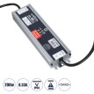 GLOBOSTAR® LUMISPLASH  Τροφοδοτικό/Μετασχηματιστής Class II SELV 200W 8.33A DC 24V Αδιάβροχο IP68 - AC 220-240V σε DC 24V - Μ21.5 x Π5.5 x Υ2.5cm