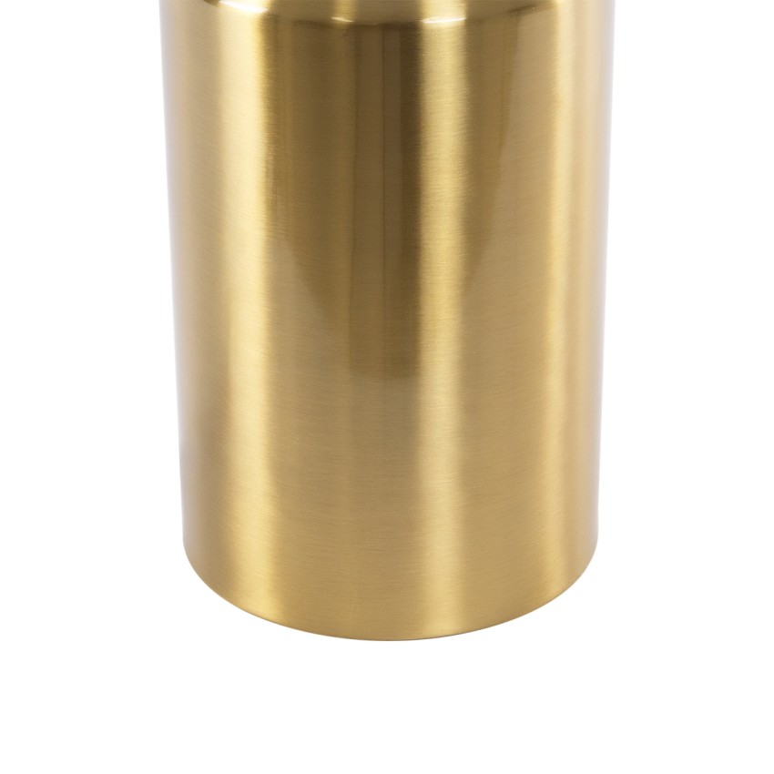 URANUS-L  Μοντέρνο Επιτραπέζιο Φωτιστικό Πορτατίφ Δίφωτο 2 x E27 AC220-240V IP20 - Φ50 x Υ77cm - Χρυσό Πλατίνα Μεταλλικό Καμπάνα με Διακόπτη On/Off