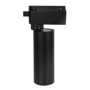 Globostar  Μονοφασικό Bridgelux COB LED Μάυρο Φωτιστικό Σποτ Ράγας 10W 230V 1250lm 30° Φυσικό Λευκό 4500k