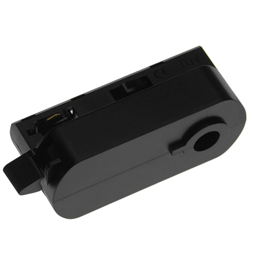 Διφασικός Connector 3 Καλωδίων Αντάπτορας Κρέμασης Φωτιστικών για Μαύρη Ράγα Οροφής