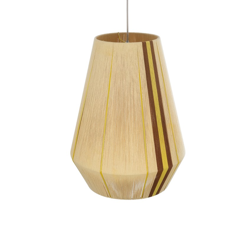 GLOBOSTAR® SALERNO  Boho Κρεμαστό Φωτιστικό Οροφής με Ντουί 1 x E27 AC 220-240V IP20 - Μπεζ & Καφέ - Μ50 x Π50 x Υ60cm GLOBOSTAR® SALERNO  Boho Κρεμαστό Φωτιστικό Οροφής με Ντουί 1 x E27 AC 220-240V IP20 - Μπεζ & Καφέ - Μ50 x Π50 x Υ60cm