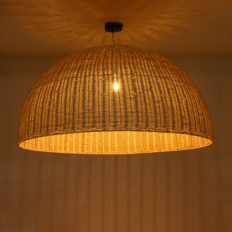 GLOBOSTAR® MONTANA  Boho Κρεμαστό Φωτιστικό Οροφής με Ντουί 1 x E27 AC 220-240V IP20 - Μπεζ - Μ120 x Π120 x Υ60cm