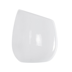 Τεχνητός Κήπος GRENADA  Διακοσμητικό Κεραμική Γλάστρα Λευκή Φ12 x Υ13