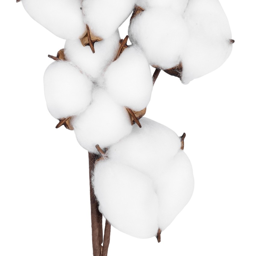 Τεχνητός Κήπος COTTON BRANCH  Τεχνητό Διακοσμητικό Κλαδί βαμβάκι Υ45cm