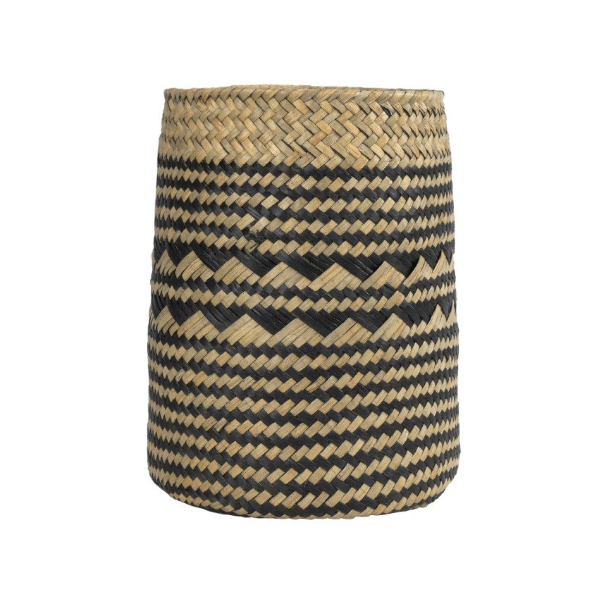 Τεχνητός Κήπος VERMONT Διακοσμητικό Πλεκτό Καλάθι - Κασπώ Γλάστρα - Καφέ με Μαύρο Φ14 x Υ23cm Τεχνητός Κήπος VERMONT Διακοσμητικό Πλεκτό Καλάθι - Κασπώ Γλάστρα - Καφέ με Μαύρο Φ14 x Υ23cm