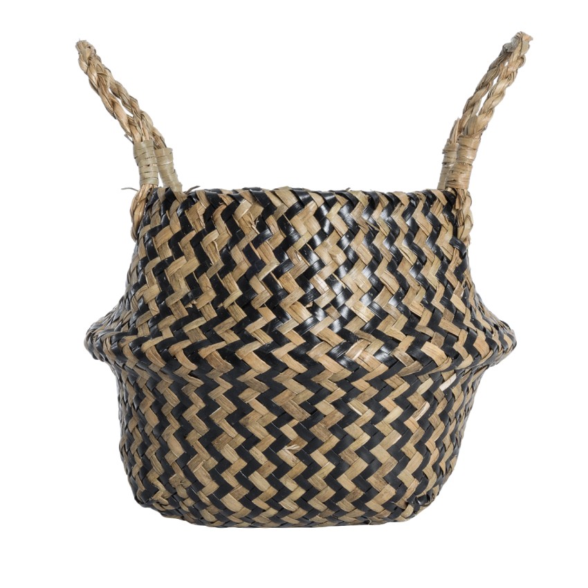 Τεχνητός Κήπος SALVADOR Διακοσμητικό Πλεκτό Καλάθι - Κασπώ Γλάστρα - Καφέ με Μαύρο Φ18 x Υ20cm Τεχνητός Κήπος SALVADOR Διακοσμητικό Πλεκτό Καλάθι - Κασπώ Γλάστρα - Καφέ με Μαύρο Φ18 x Υ20cm