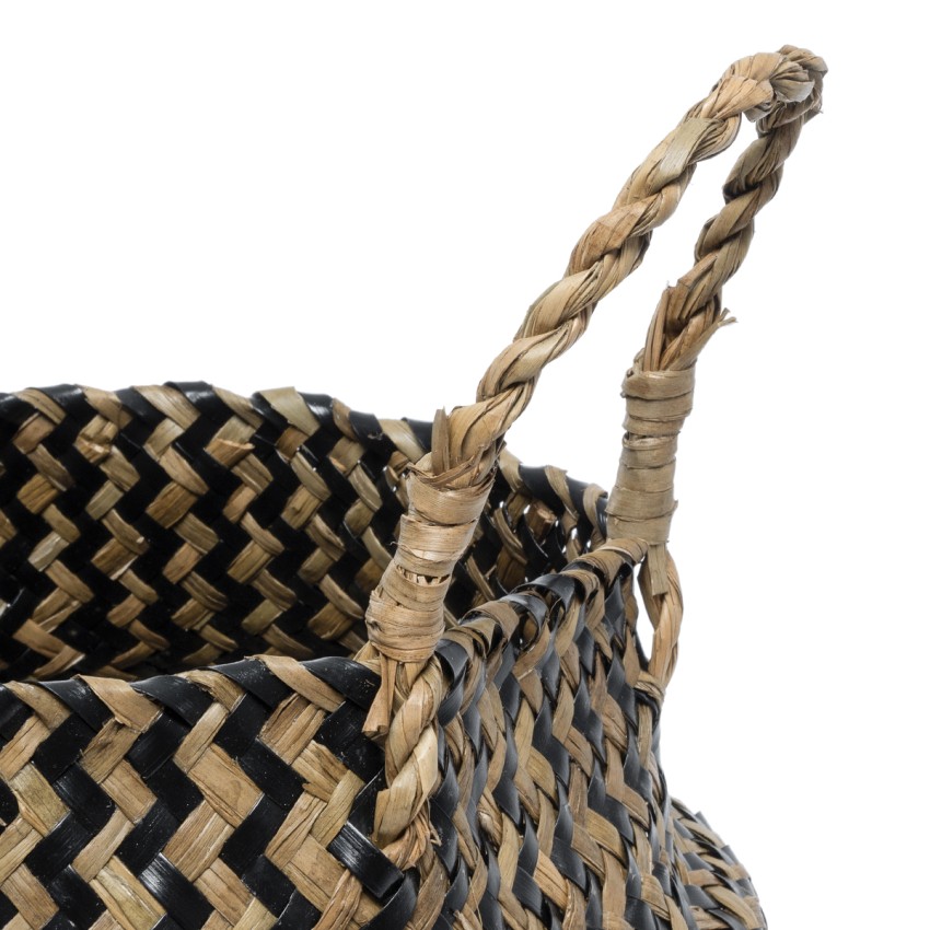 Τεχνητός Κήπος SALVADOR Διακοσμητικό Πλεκτό Καλάθι - Κασπώ Γλάστρα - Καφέ με Μαύρο Φ18 x Υ20cm Τεχνητός Κήπος SALVADOR Διακοσμητικό Πλεκτό Καλάθι - Κασπώ Γλάστρα - Καφέ με Μαύρο Φ18 x Υ20cm