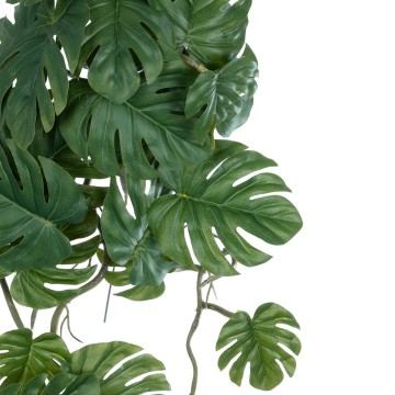 Τεχνητός Κήπος MONSTERA HANGING   - Τεχνητό Διακοσμητικό Κρεμαστό Φυτό Μονστέρα Υ45cm