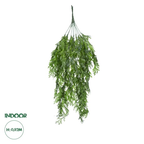 Τεχνητός Κήπος THUJA HANGING BRANCH  Τεχνητό Κρεμαστό Διακοσμητικό Κρεμαστό κλαδί Τούγιας  Y82cm Σετ 2 τεμαχίων
