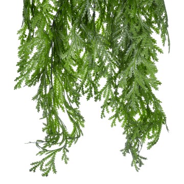 Τεχνητός Κήπος THUJA HANGING BRANCH  Τεχνητό Κρεμαστό Διακοσμητικό Κρεμαστό κλαδί Τούγιας  Y82cm Σετ 2 τεμαχίων