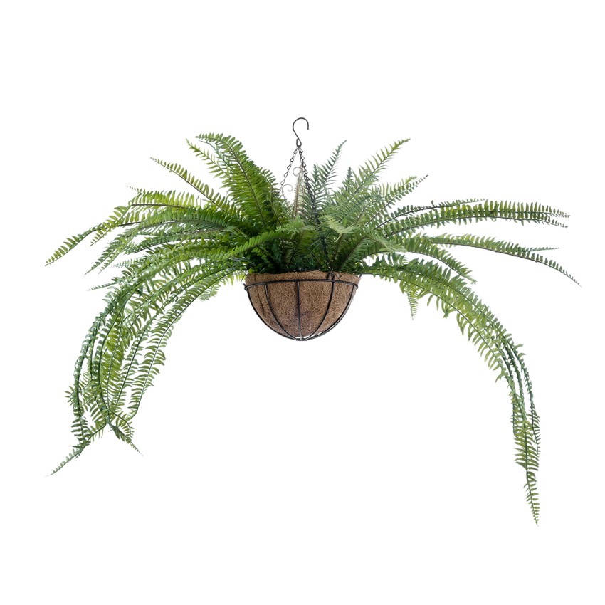 Τεχνητός Κήπος FERN HANGING   Τεχνητό Κρεμαστό Διακοσμητικό Φυτό Φτέρης Y45cm