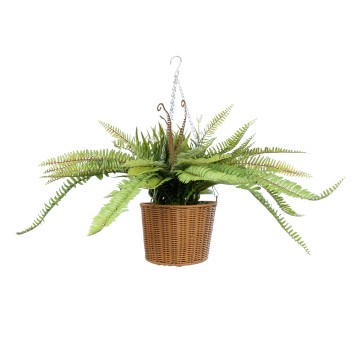 Τεχνητός Κήπος FERN HANGING BOUQUET   Τεχνητό Κρεμαστό Διακοσμητικό Φυτό Φτέρης  Y56cm
