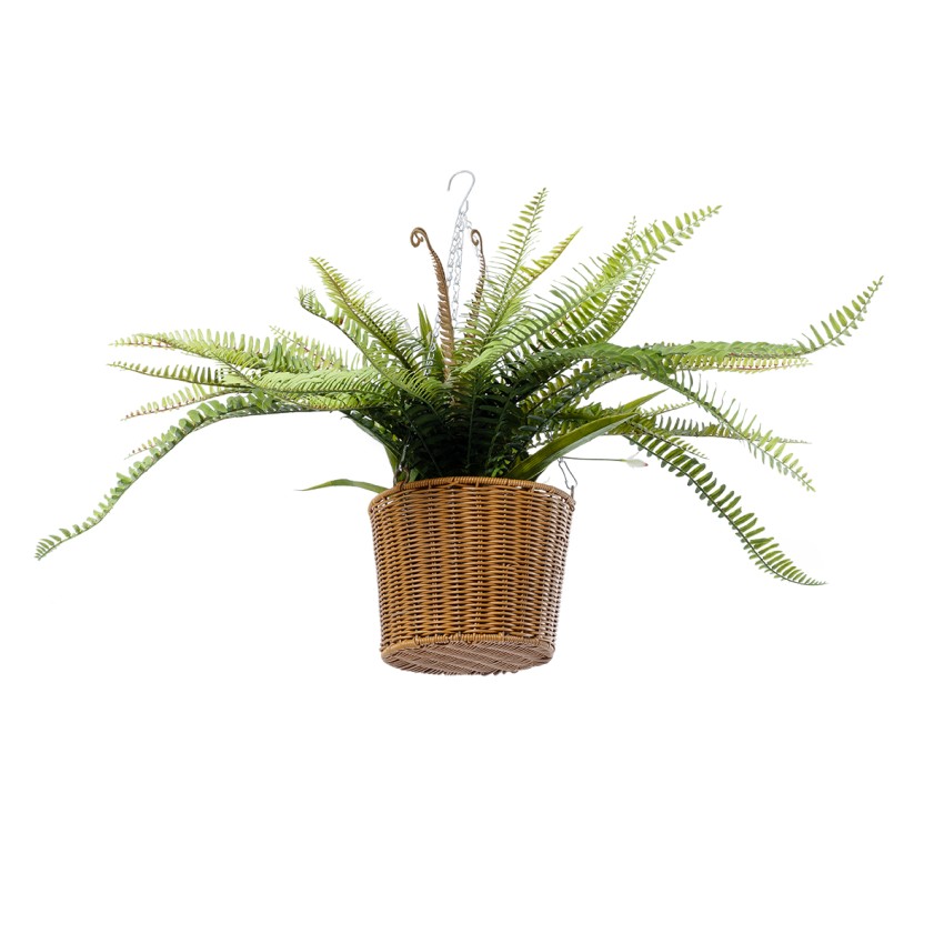 Τεχνητός Κήπος FERN HANGING BOUQUET   Τεχνητό Κρεμαστό Διακοσμητικό Φυτό Φτέρης  Y56cm