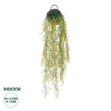 Τεχνητός Κήπος GOLDEN BELL WILLOW 4 HANGING   Κρεμαστό Τεχνητό Διακοσμητικό Φυτό Ιτίας  Y110cm