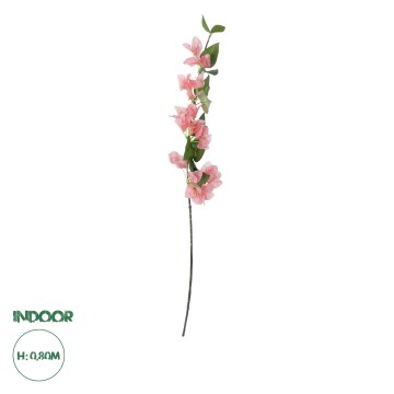 Τεχνητός Κήπος BOUGAUVILLEA BRANCH  Τεχνητό Διακοσμητικό Κλαδί Μπουκανβίλιας Ροζ - Πορτοκαλί Y80cm
