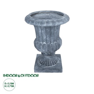 Τεχνητός Κήπος ALCAZAR  Επιδαπέδιο Πολυεστερικό Τσιμεντένιο Κασπώ Γλάστρα -  Γκρι Φ51 x Υ71cm Τεχνητός Κήπος ALCAZAR  Επιδαπέδιο Πολυεστερικό Τσιμεντένιο Κασπώ Γλάστρα -  Γκρι Φ51 x Υ71cm