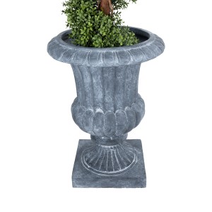 Τεχνητός Κήπος ALCAZAR  Επιδαπέδιο Πολυεστερικό Τσιμεντένιο Κασπώ Γλάστρα -  Γκρι Φ51 x Υ71cm Τεχνητός Κήπος ALCAZAR  Επιδαπέδιο Πολυεστερικό Τσιμεντένιο Κασπώ Γλάστρα -  Γκρι Φ51 x Υ71cm