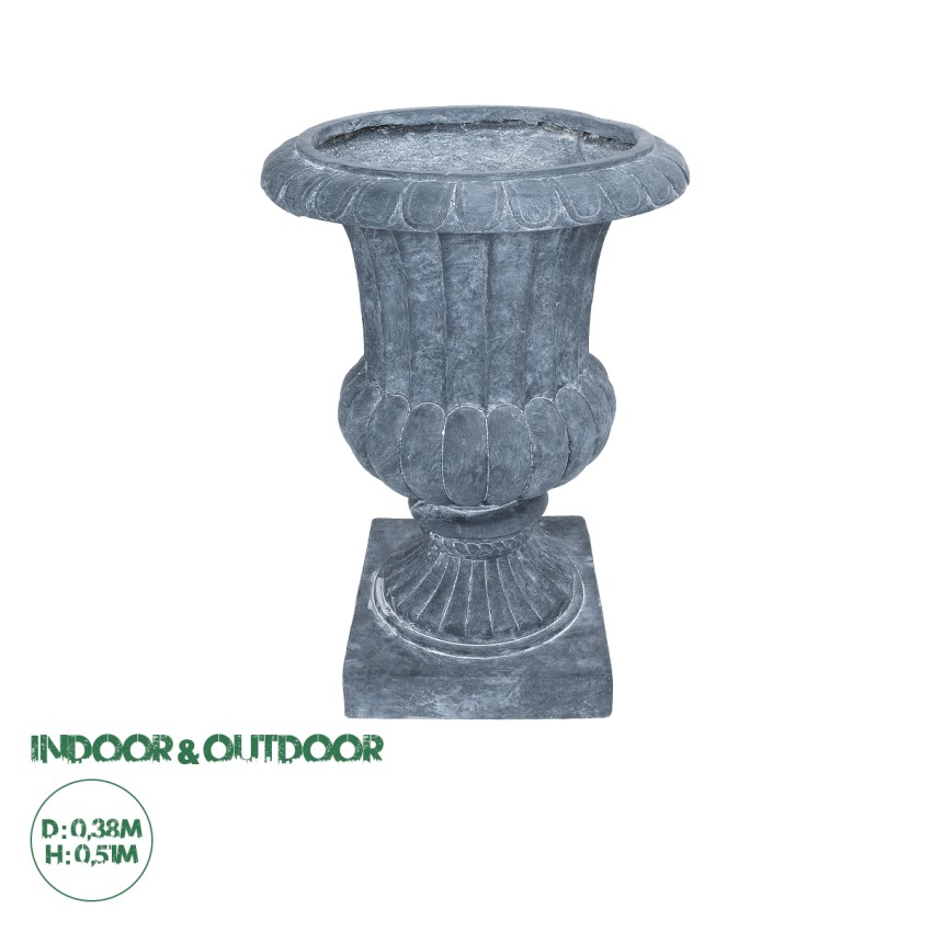 Τεχνητός Κήπος ALCAZAR Επιδαπέδιο Πολυεστερικό Τσιμεντένιο Κασπώ Γλάστρα - Γκρι Φ38 x Υ51cm Τεχνητός Κήπος ALCAZAR Επιδαπέδιο Πολυεστερικό Τσιμεντένιο Κασπώ Γλάστρα - Γκρι Φ38 x Υ51cm