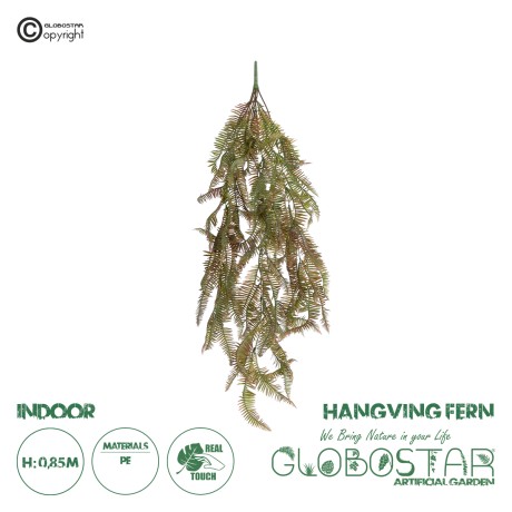 Τεχνητός Κήπος HANGING FERN BRANCH   Τεχνητό Διακοσμητικό Κρεμαστό κλαδί Φτέρης Μ30 x Π8 x Υ87cm