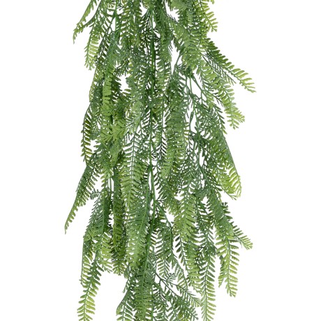 Τεχνητός Κήπος HANGING FERN  Τεχνητό Διακοσμητικό Κρεμαστό Φυτό Φτέρη Μ25 x Π12 x Υ85cm