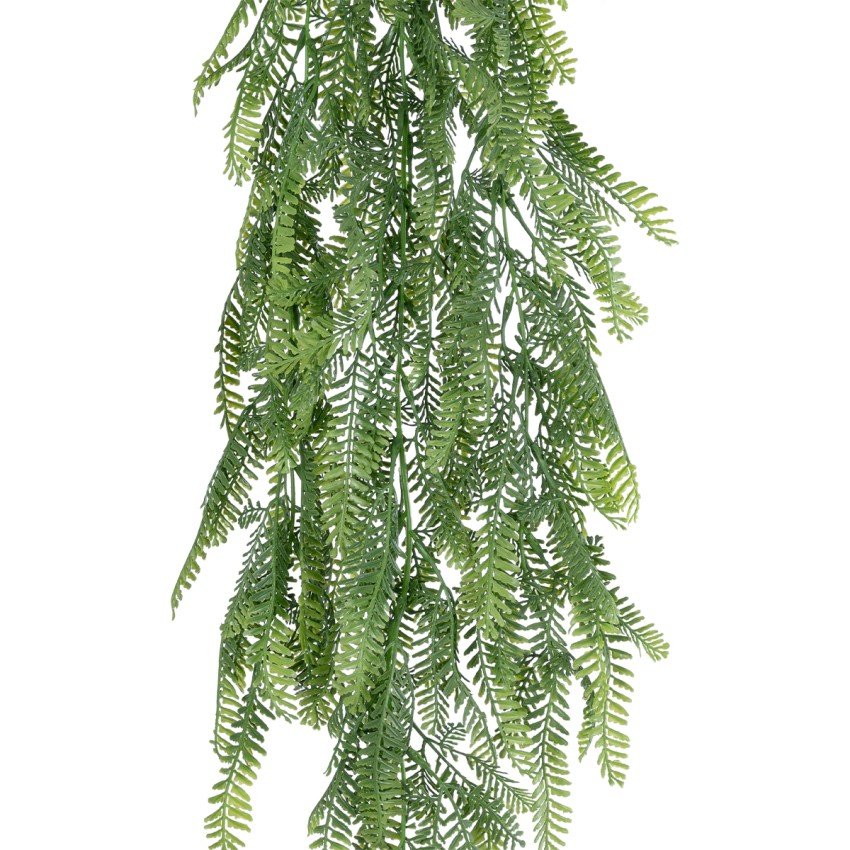 Τεχνητός Κήπος HANGING FERN  Τεχνητό Διακοσμητικό Κρεμαστό Φυτό Φτέρη Μ25 x Π12 x Υ85cm