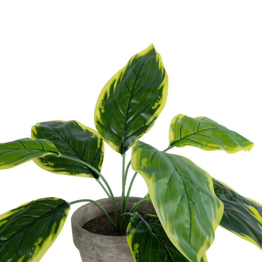 Τεχνητός Κήπος YELLOW HOSTA   Τεχνητό Διακοσμητικό Φυτό Κίτρινη Χόστα Φ45 x Υ40cm