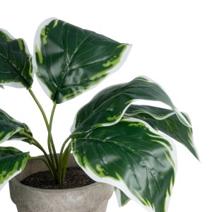 Τεχνητός Κήπος WHITE HOSTA   Διακοσμητικό Φυτό Λευκή  Χόστα Φ45 x Υ40cm
